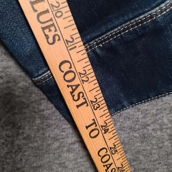 MNG by Mango Denim Dark Wash Classic Crop Jean jacket Size XL - Picture 13 of 13